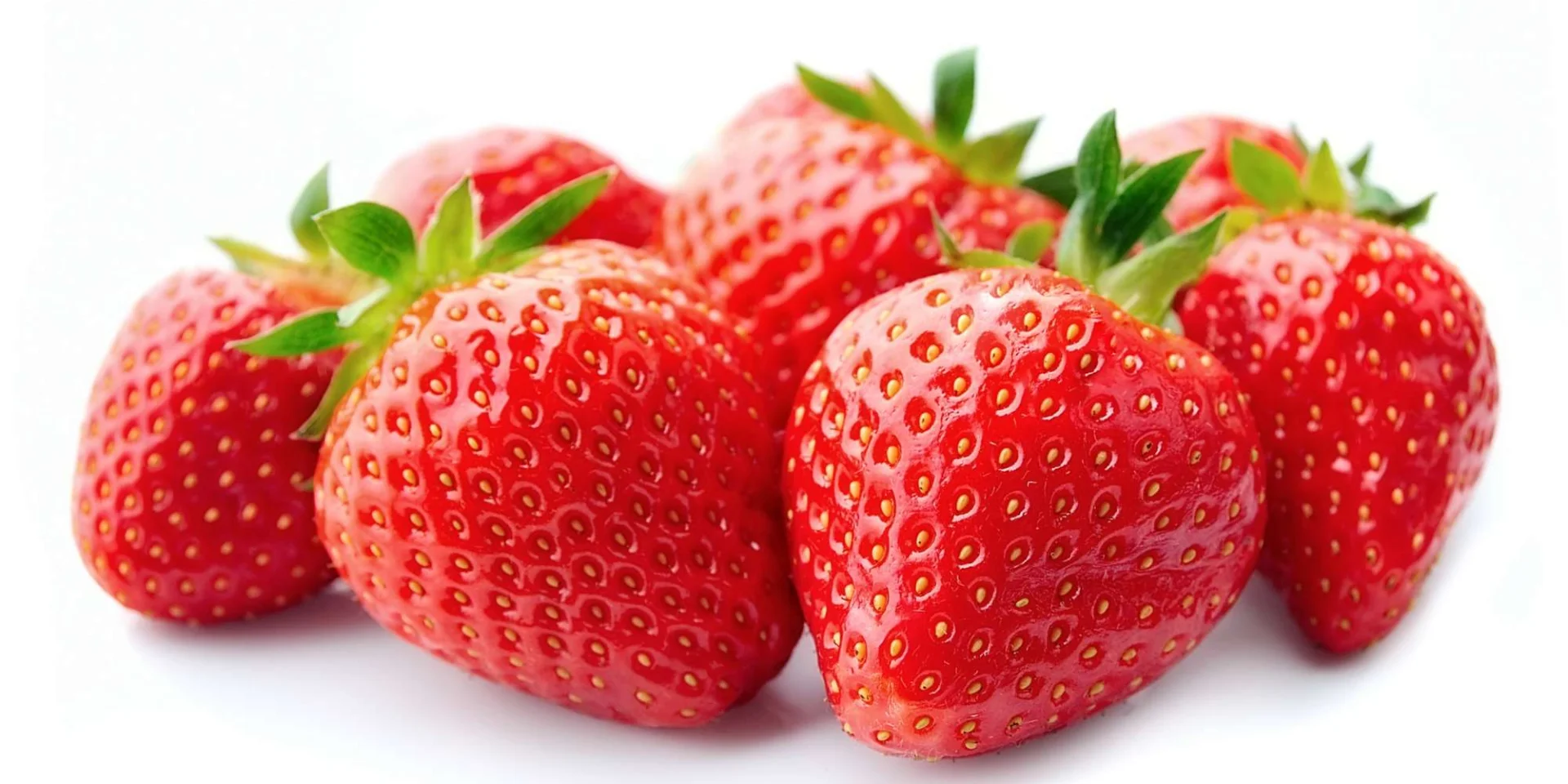 Sweet strawberry on white background.